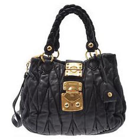 miu miu black purse|miu bag vintage.